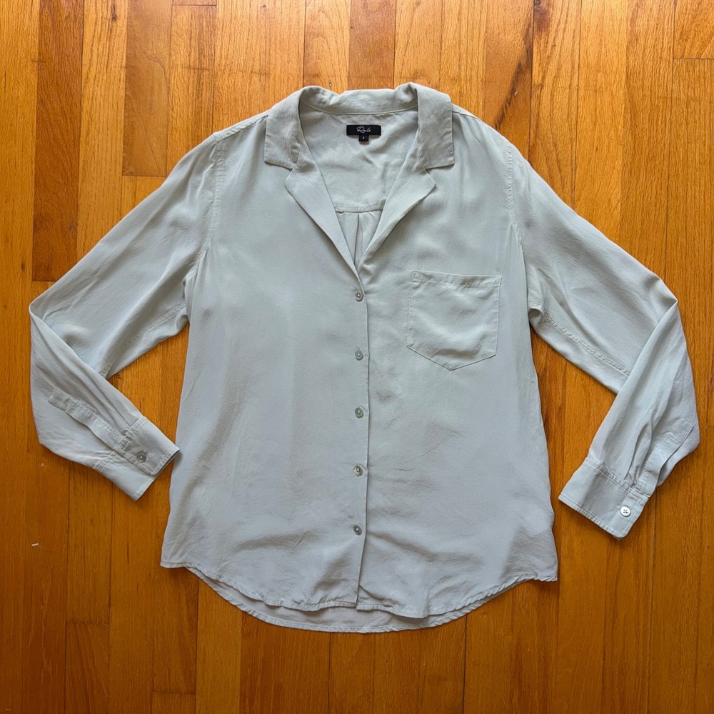 Rails Button-Down Shirt in Light Sage Green
